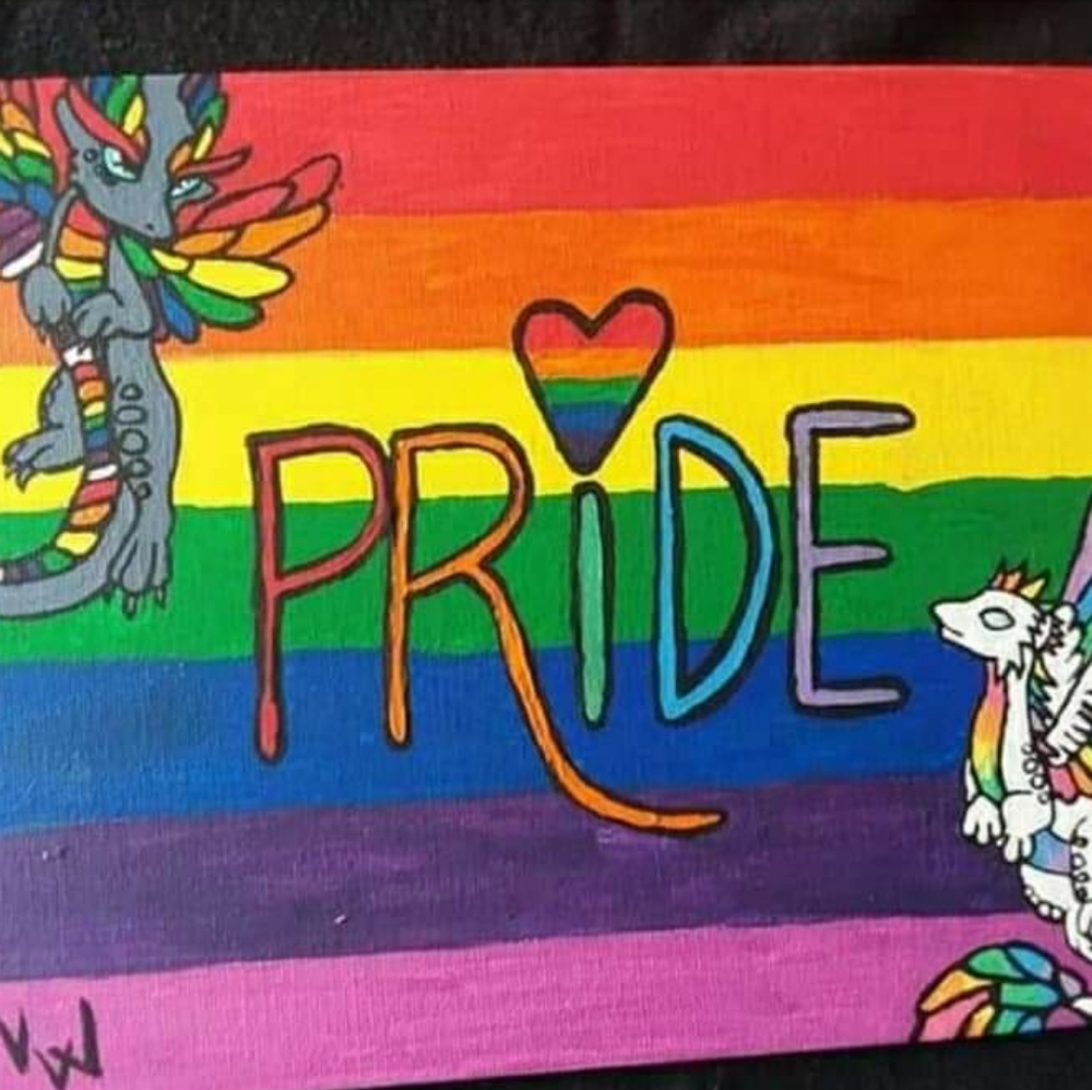 PRIDE Dragon Painting
